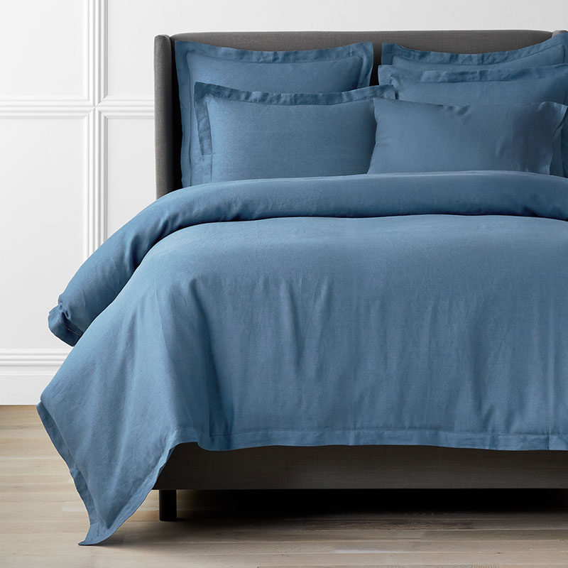 Premium Breathable Relaxed Linen Solid Duvet Cover