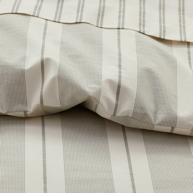 Tailored Stripes and Plaids Classic Cool Cotton Percale Flat Bed Sheet|63882