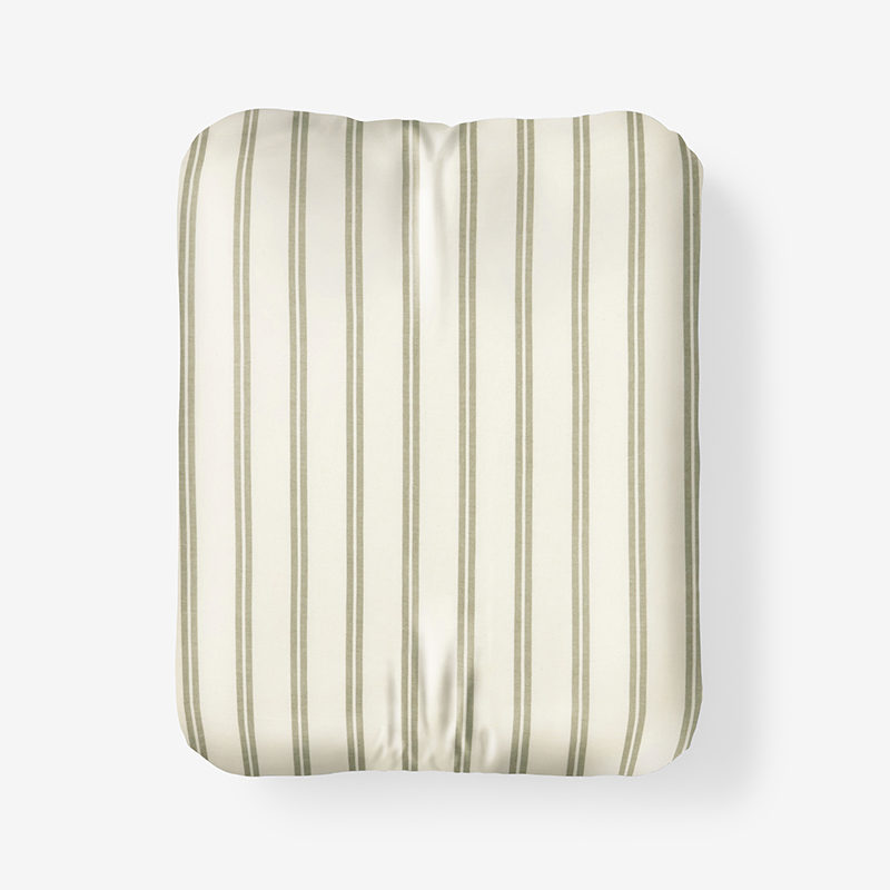 Ticking Stripe Yarn-Dyed Percale Fitted Sheet | The Company Store