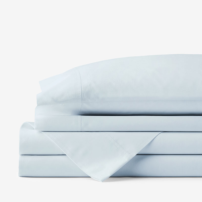 THE COMPANY STORE CLASSIC COOL COTTON PERCALE BED SHEET SET 
