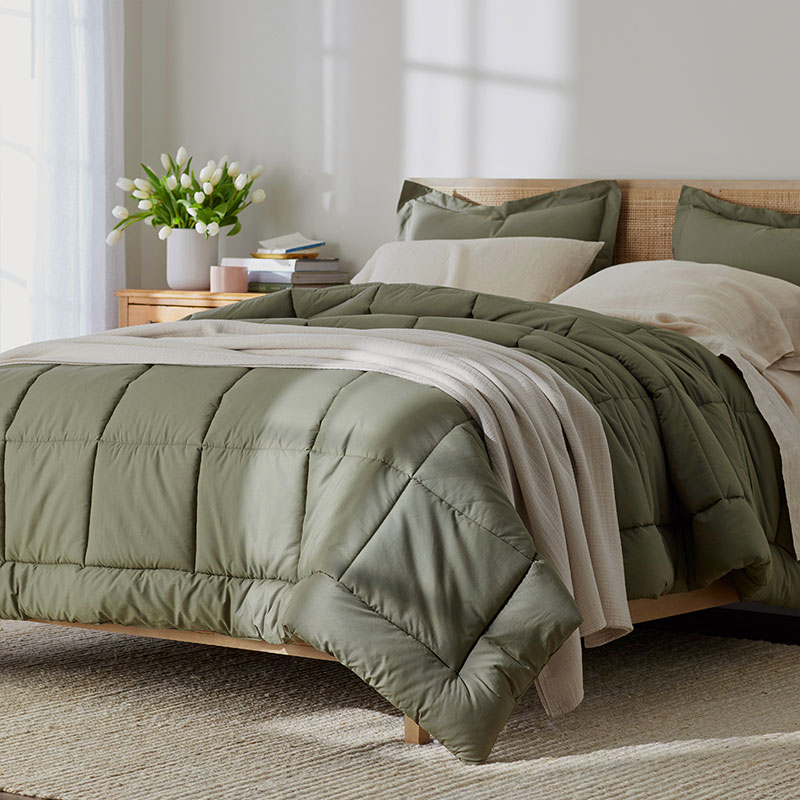 Classic Cool Cotton Percale Comforter-TheCompanyStore|63078