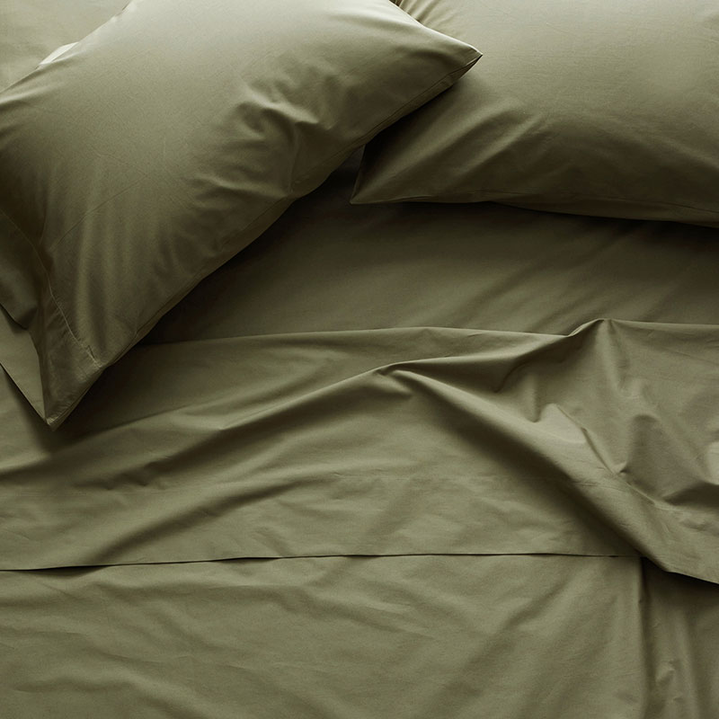 Classic Cool Cotton Percale Fitted Bed Sheet-TheCompanyStore|63076