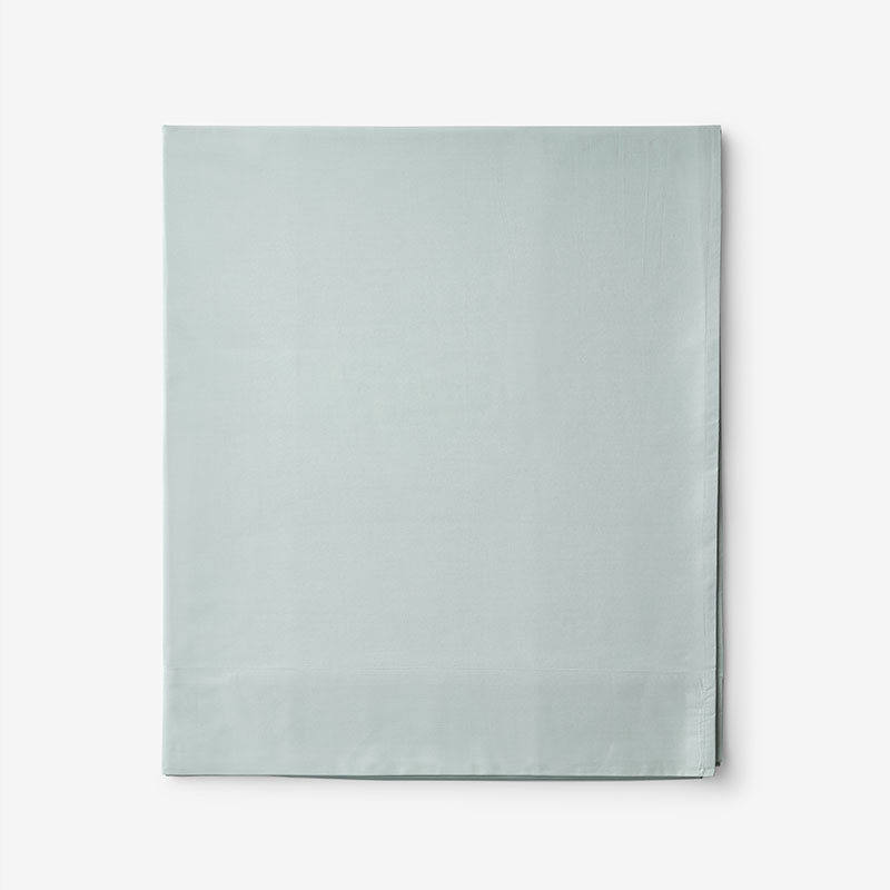 The Company Store Classic Cool Cotton Percale Flat Bed Sheet In Green