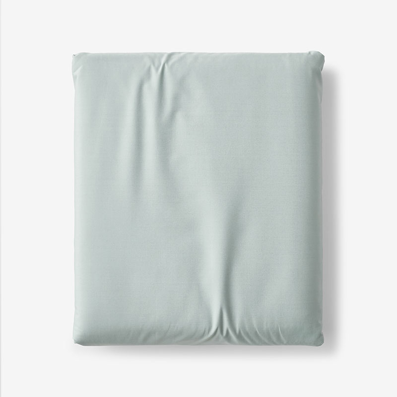 The Company Store Classic Cool Cotton Percale Fitted Bed Sheet In Blue/green