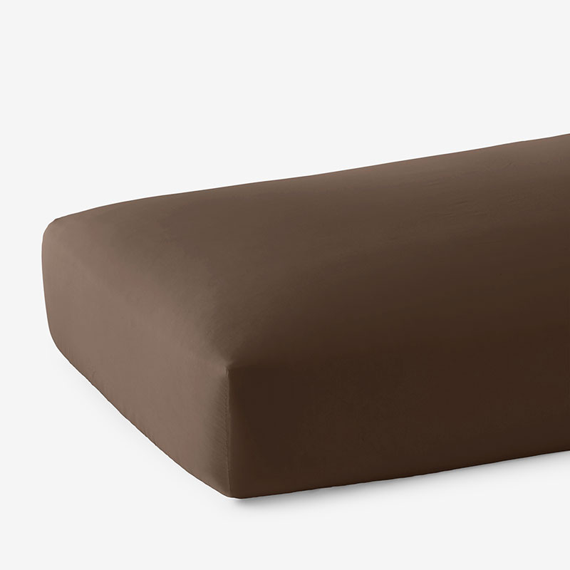 THE COMPANY STORE CLASSIC COOL COTTON PERCALE FITTED BED SHEET 