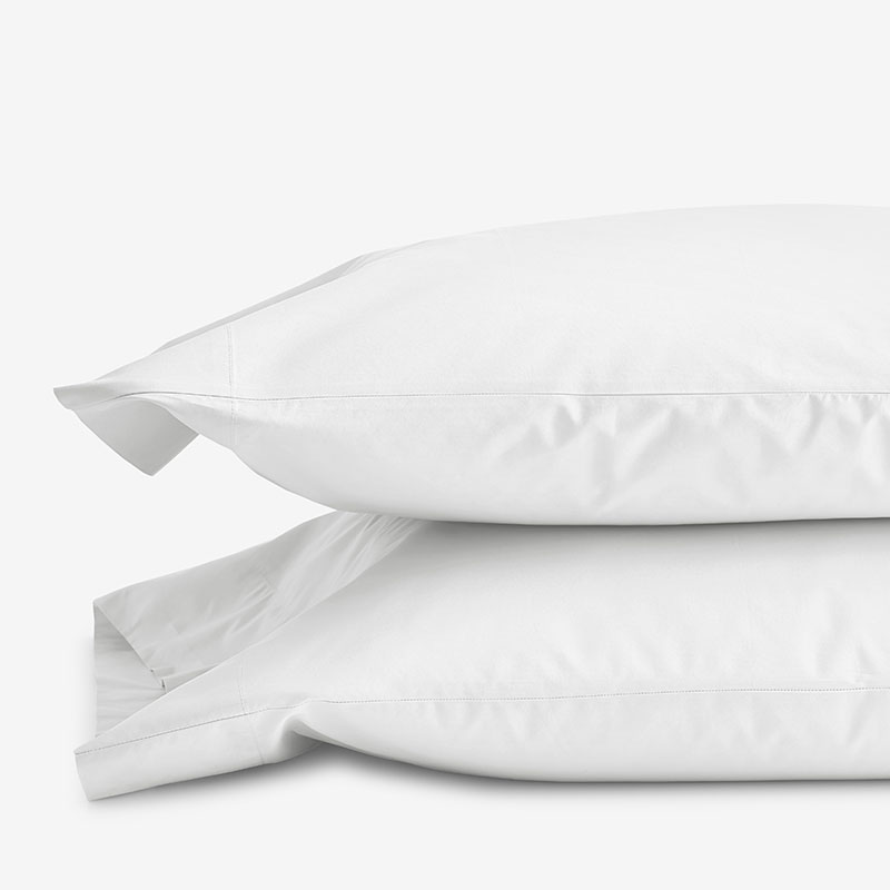 Company Store Company Cotton Percale King Pillowcase Set White