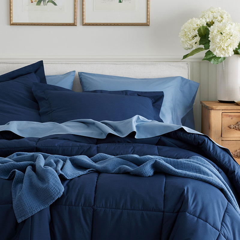 Classic Cool Cotton Percale Comforter-TheCompanyStore|61088