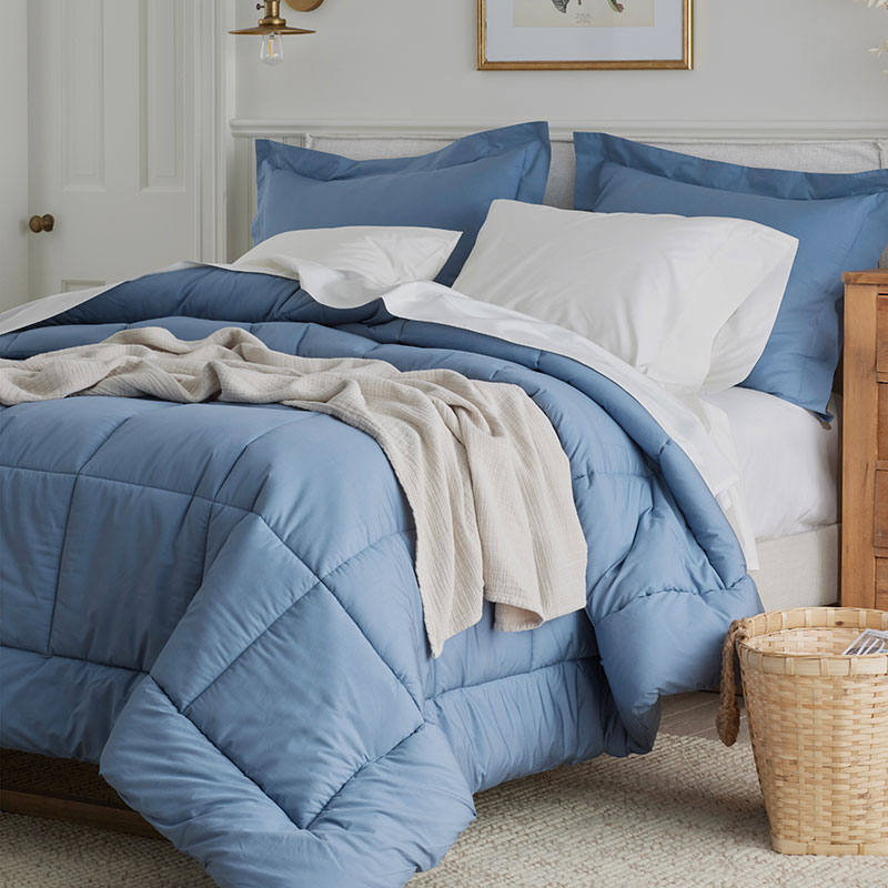 Classic Cool Cotton Percale Comforter-TheCompanyStore|62709