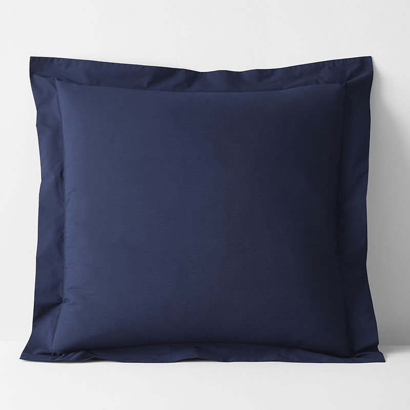 The Company Store Classic Cool Cotton Percale Sham In Blue