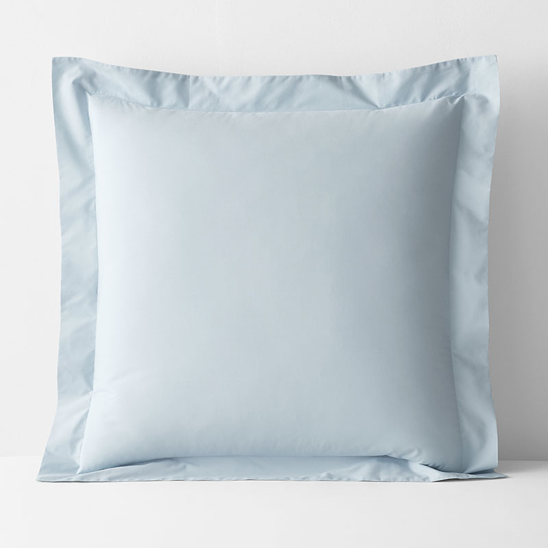 The Company Store Classic Cool Cotton Percale Sham In Pale Blue