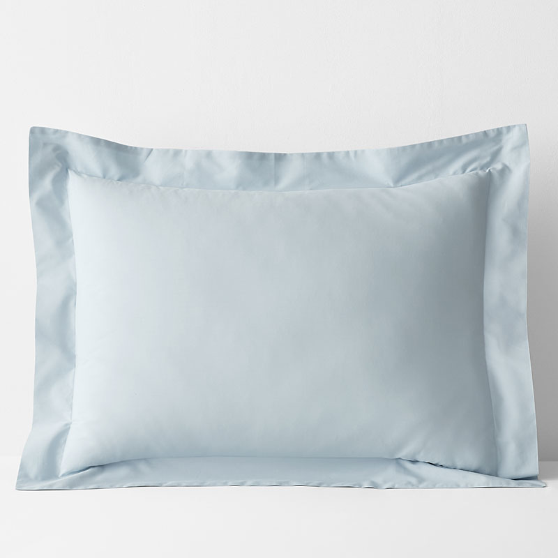 The Company Store Classic Cool Cotton Percale Sham In Pale Blue