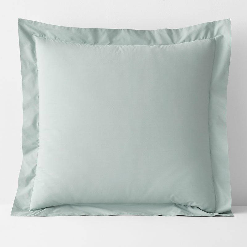 The Company Store Classic Cool Cotton Percale Sham In Green
