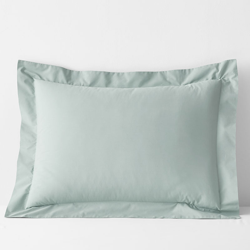 The Company Store Classic Cool Cotton Percale Sham In Green