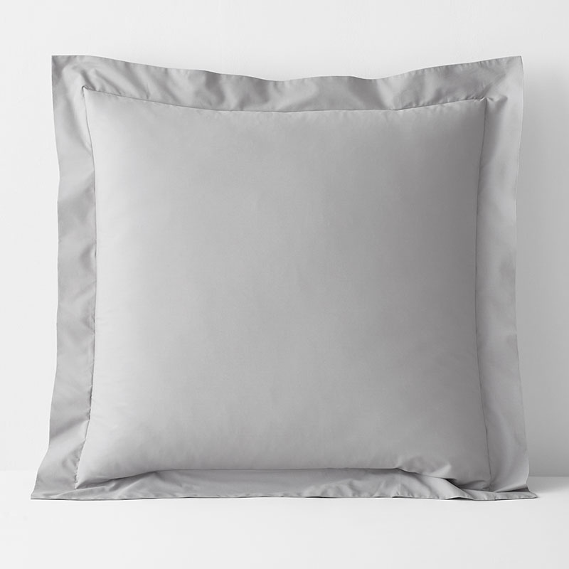 The Company Store Classic Cool Cotton Percale Sham In Gray Smoke
