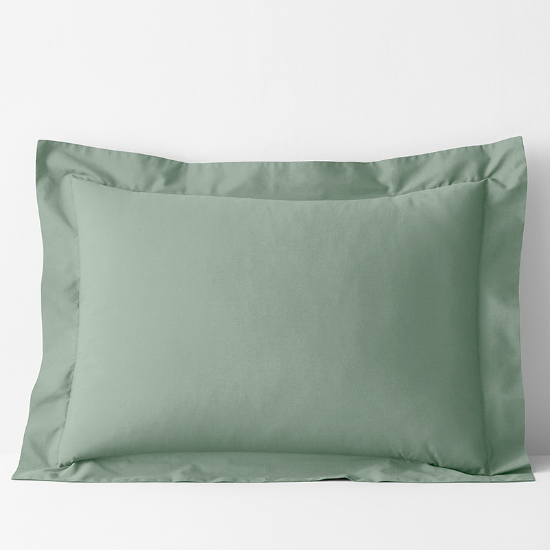 The Company Store Classic Cool Cotton Percale Sham In Green
