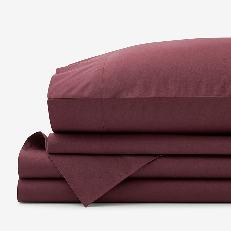 THE COMPANY STORE CLASSIC COOL COTTON PERCALE BED SHEET SET 