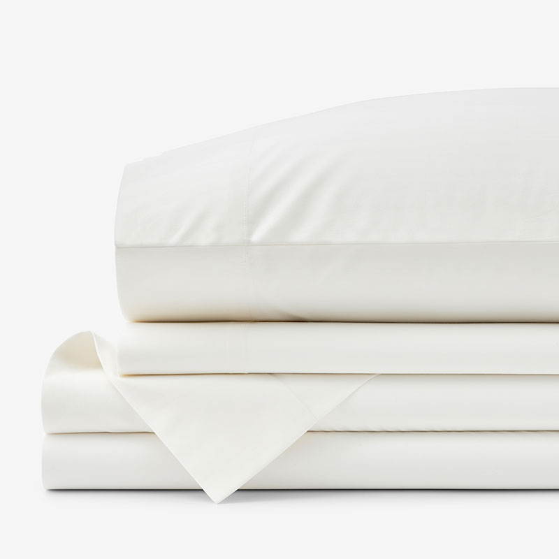 THE COMPANY STORE CLASSIC COOL COTTON PERCALE BED SHEET SET 