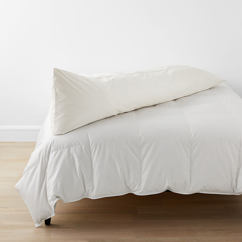 The Company Store Classic Cool Cotton Percale Body Pillow Cover In Ivory