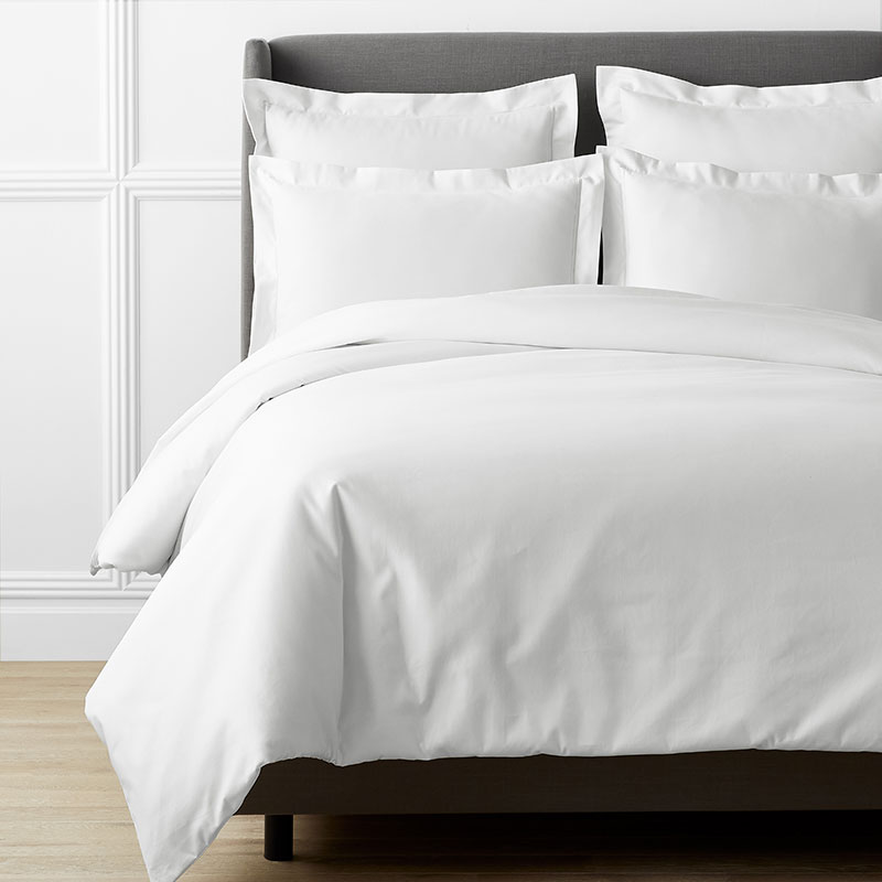 Luxe Smooth Egyptian Cotton Sateen Sham - White, King