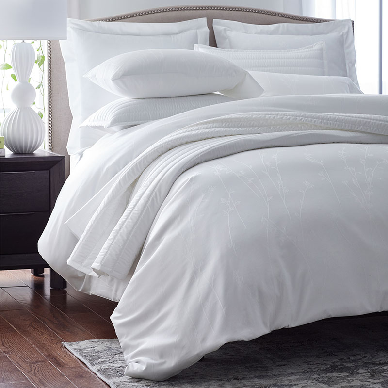 Premium Smooth Wrinkle-Free Sateen Quilted Sham - White, King