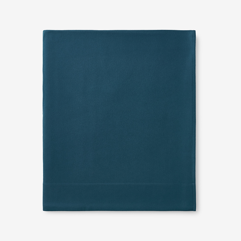 THE COMPANY STORE PREMIUM ULTRA-COZY COTTON VELVET COTTON FLANNEL FLAT BED SHEET