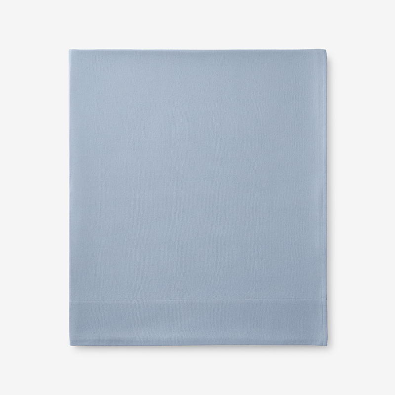 The Company Store Premium Ultra-cozy Cotton Flannel Flat Bed Sheet In Blue