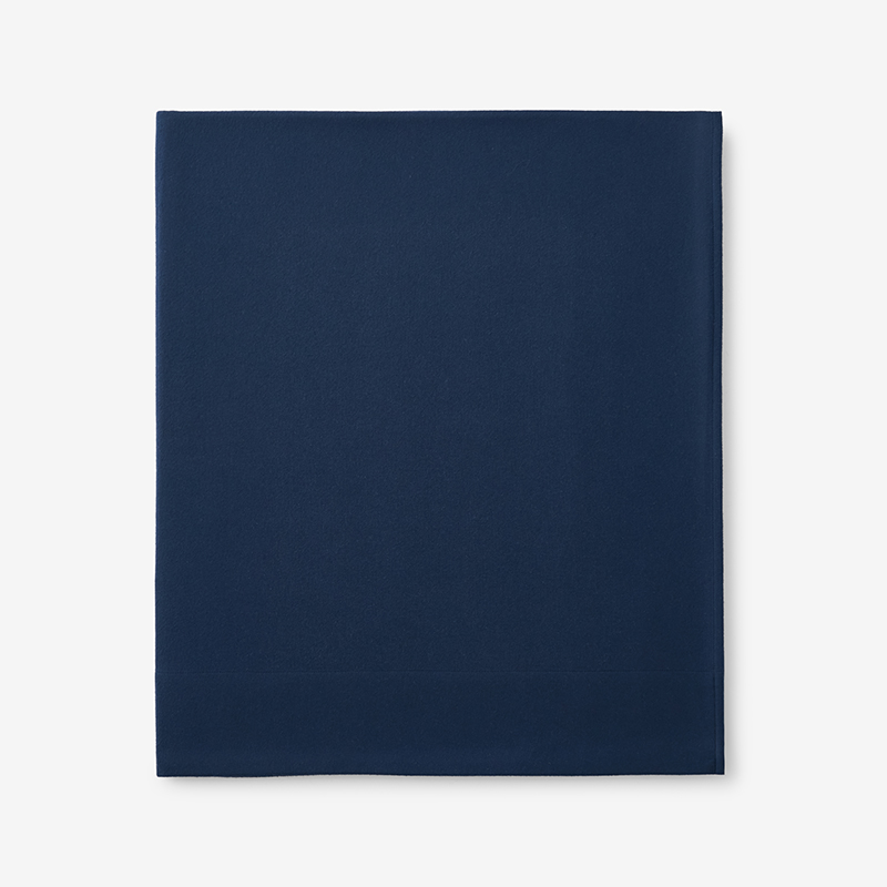 THE COMPANY STORE PREMIUM ULTRA-COZY COTTON VELVET COTTON FLANNEL FLAT BED SHEET 