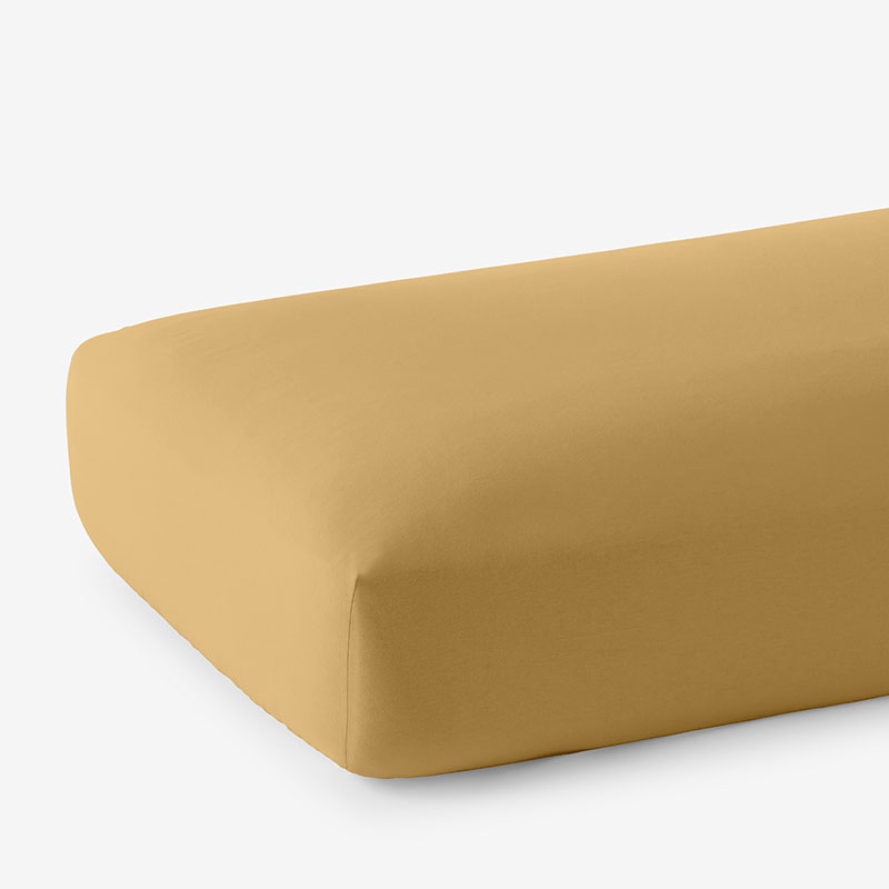 The Company Store Classic Ultra-cozy Cotton Velvet Cotton Flannel Fitted Bed Sheet In Orange/coral