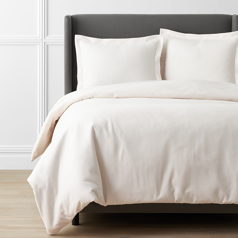 Premium Ultra-Cozy Flannel Solid Duvet Cover