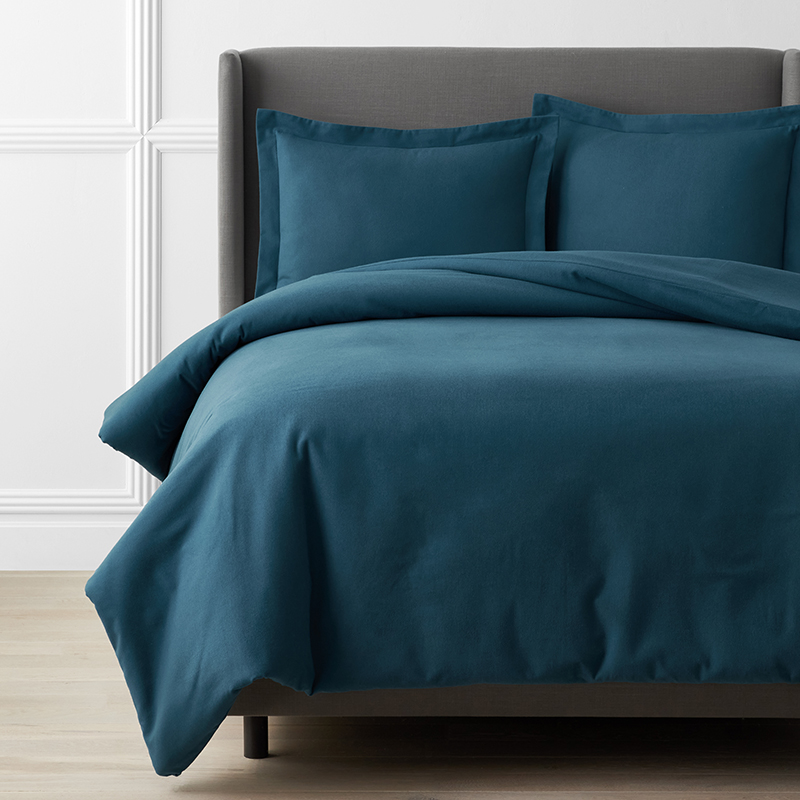 Premium Ultra-Cozy Flannel Solid Duvet Cover
