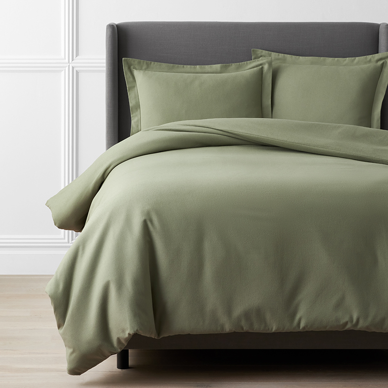 Premium Ultra-Cozy Flannel Solid Duvet Cover