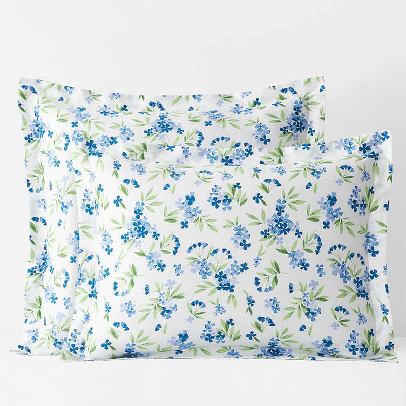 Legends Luxury™ Blue and Green Floral Sham | The Company Store