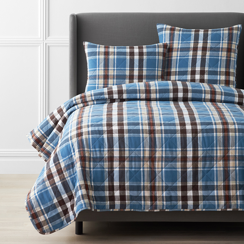 Plaid Premium Ultra-Cozy Cotton Flannel Coverlet