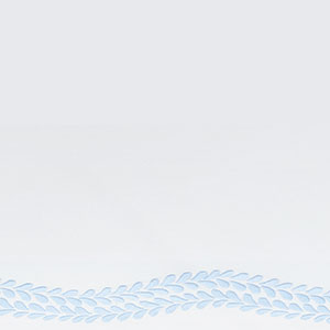 Embroidered Leaf Premium Cool Egyptian Cotton Percale PIllowcase Set - White/Blue, Standard