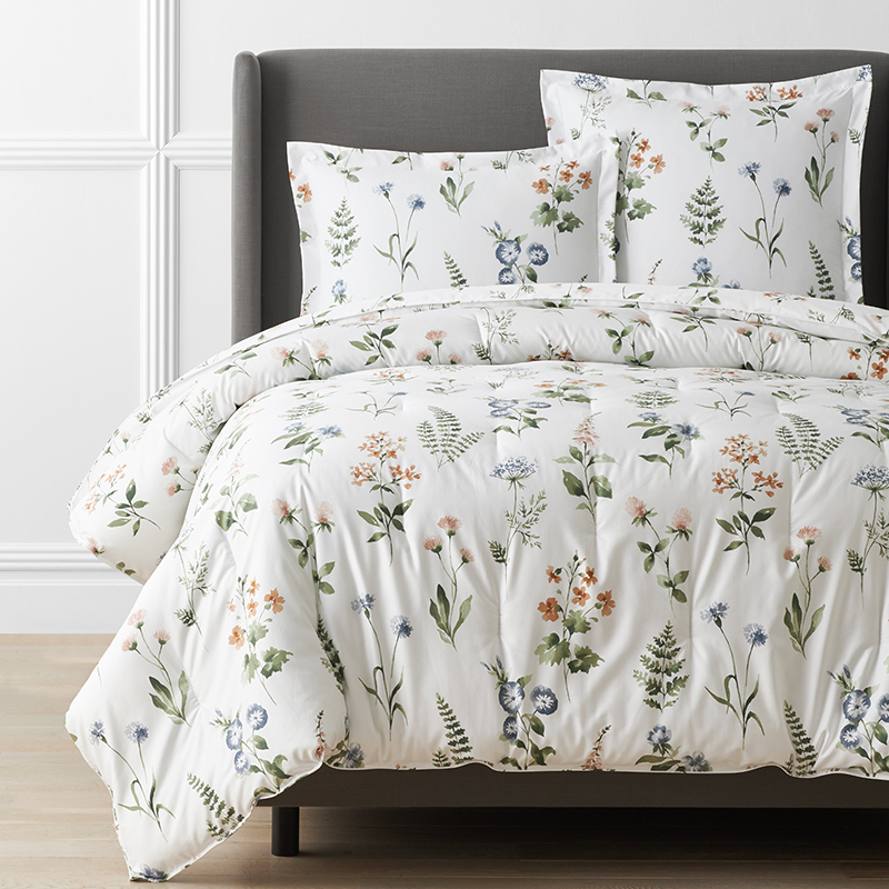 Frances Watercolor Floral WrinkleFree Comforter The Company Store