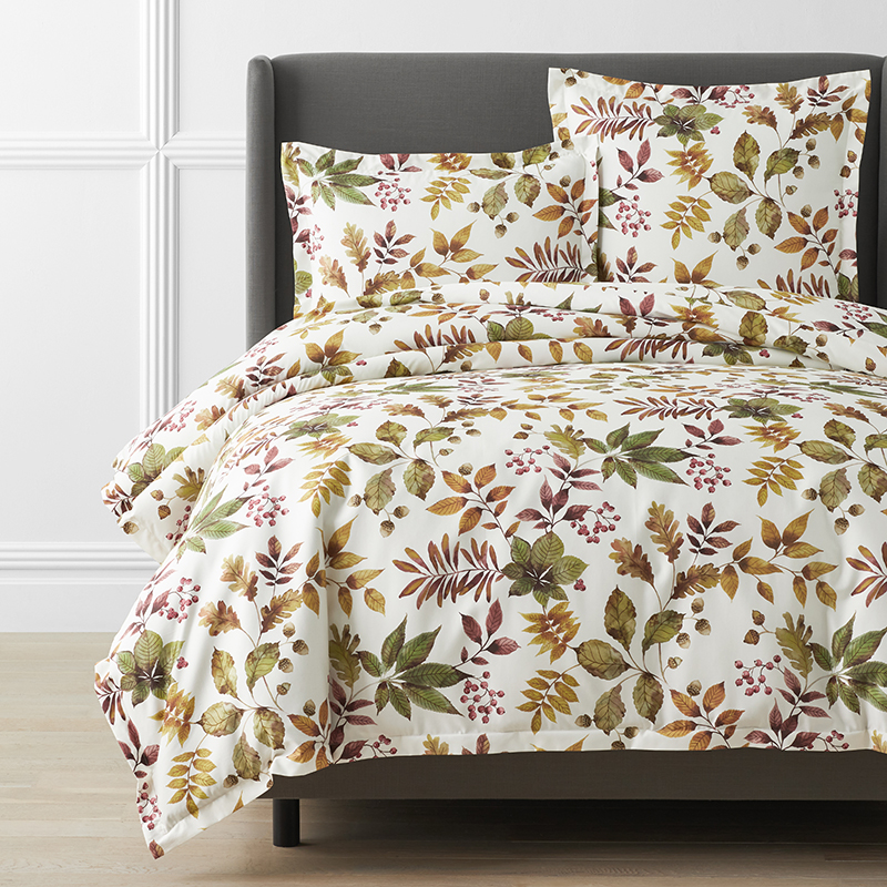 Fall Leaves Premium Smooth Wrinkle-Free Sateen Duvet Cover