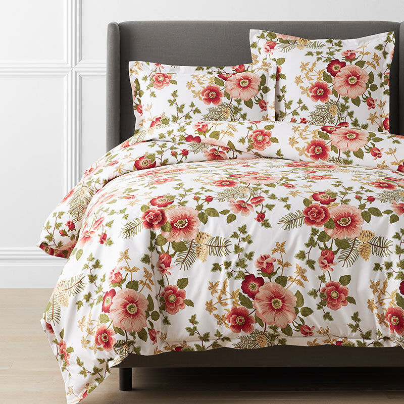 Melody Floral Premium Smooth Wrinkle-Free Sateen Duvet Cover
