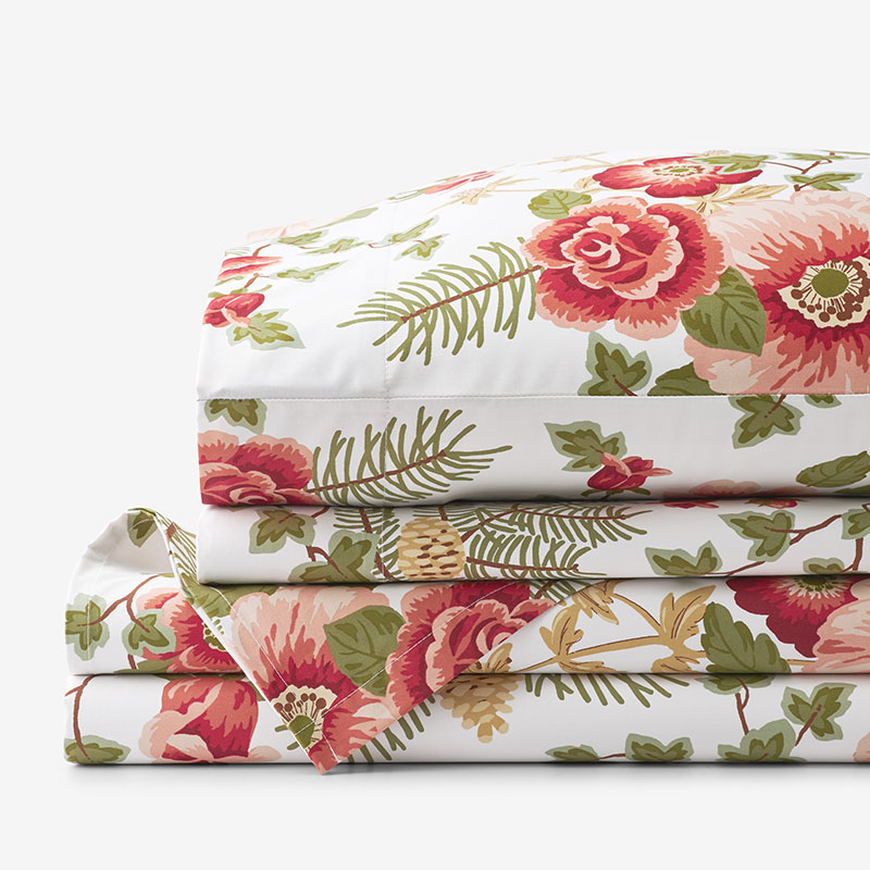 Melody Floral Premium Smooth Wrinkle-Free Sateen Bed Sheet Set