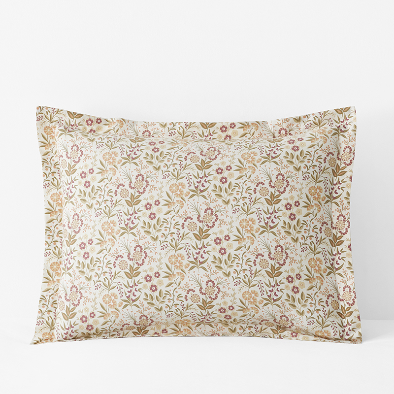 Autumn Garden Classic Cool Cotton Percale Sham  - Blush, Standard