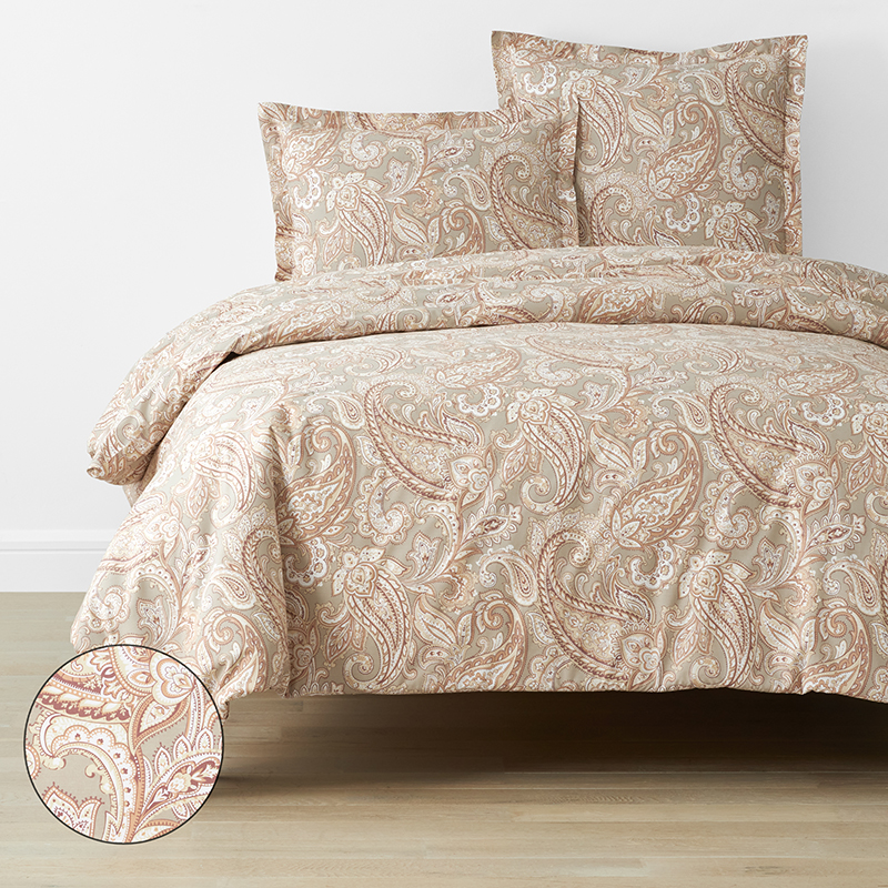 Vintage Paisley Classic Cool Cotton Percale Duvet Cover