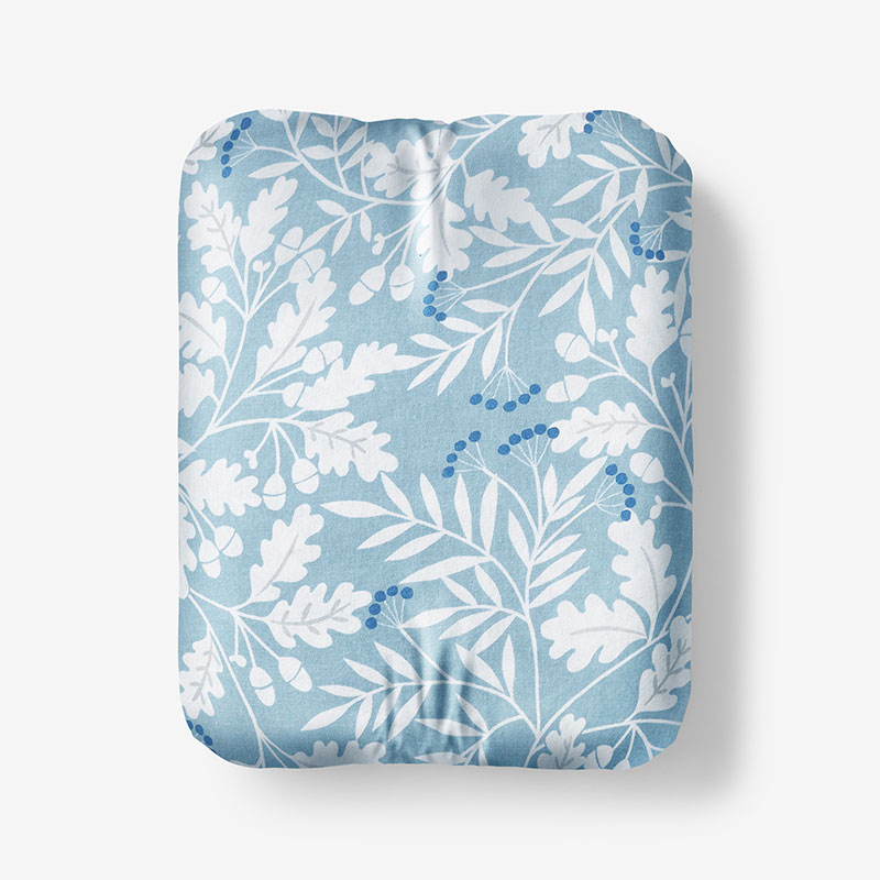 Misty Leaf Premium Ultra-Cozy Cotton Flannel Fitted Bed Sheet