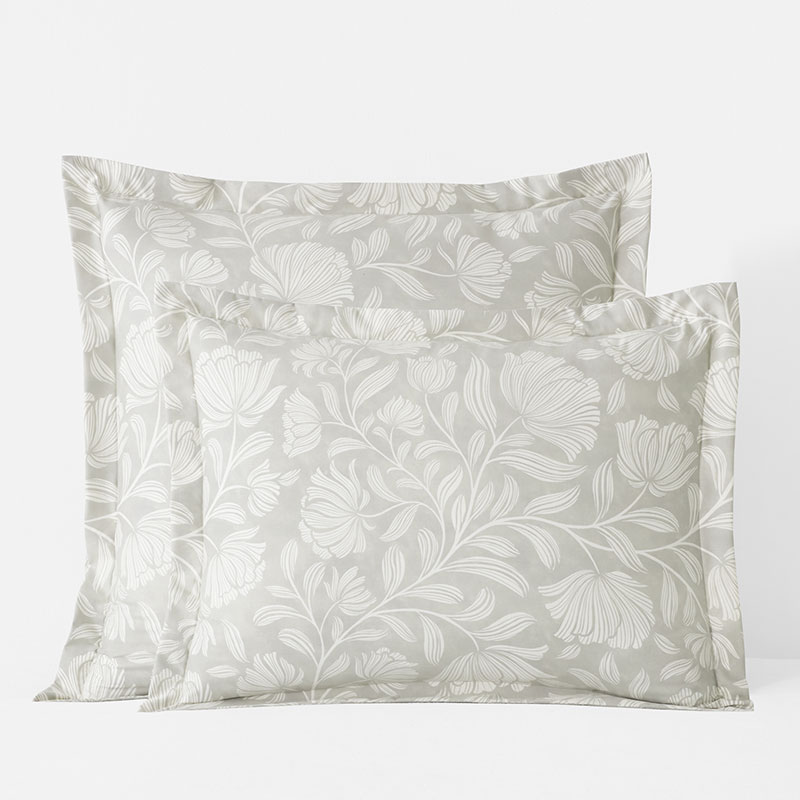 Maytime Premium Smooth Wrinkle-Free Sateen Sham - Light Gray, King
