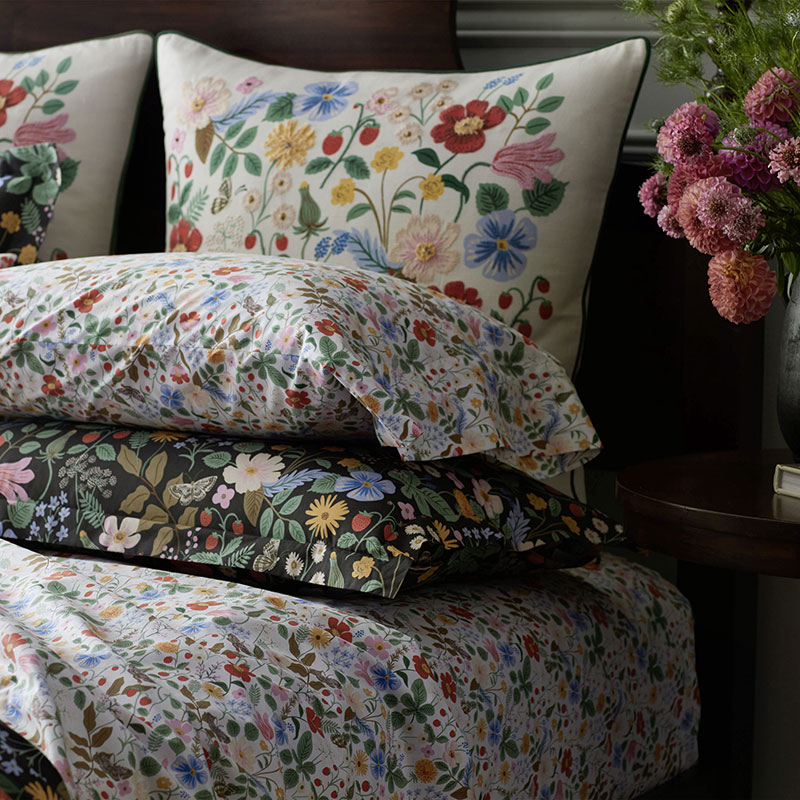 Strawberry Fields Classic Cool Cotton Percale Pillowcase Set|63090