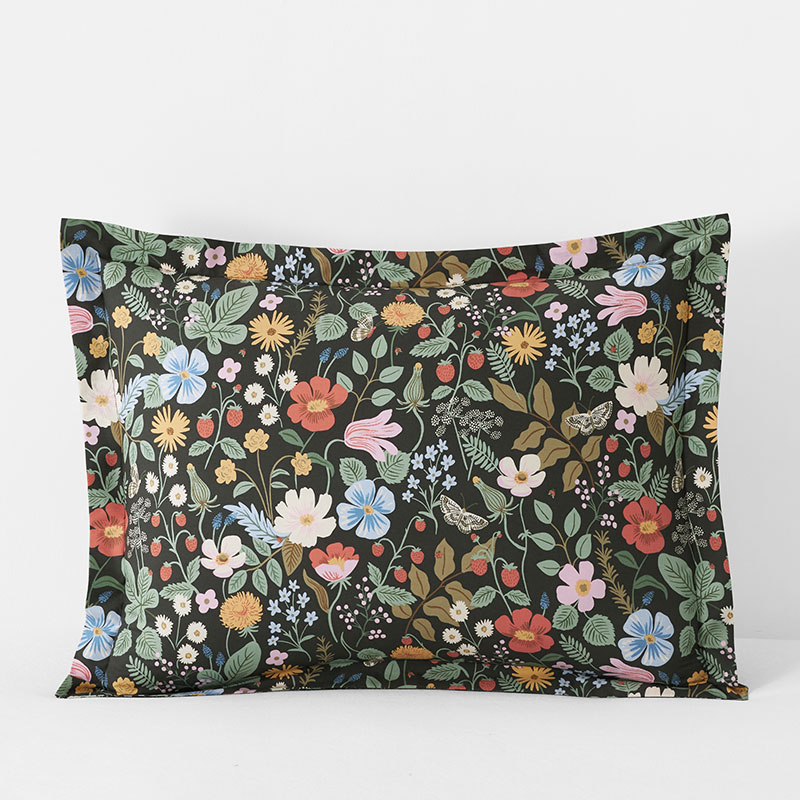 The Company Store Strawberry Fields Classic Cool Cotton Percale Sham In Pattern