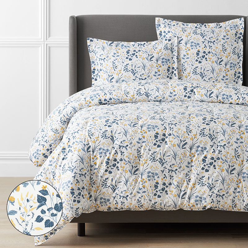 Palmeros Petite Floral Sateen Comforter | The Company Store