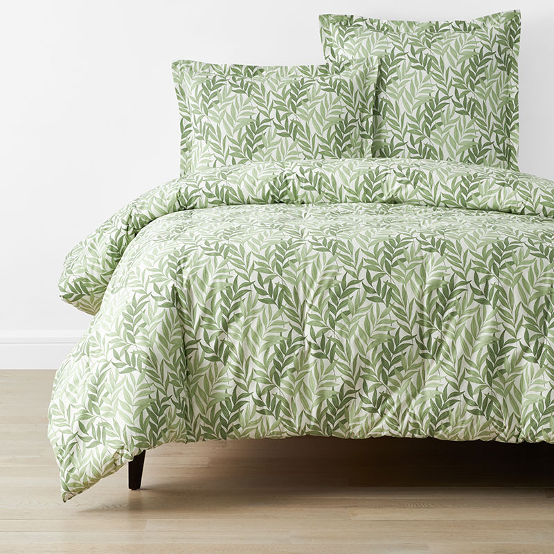 The Company Store Tulum Leaf Classic Cool Cotton Percale Comforter