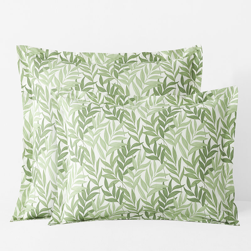 The Company Store Tulum Leaf Classic Cool Cotton Percale Sham