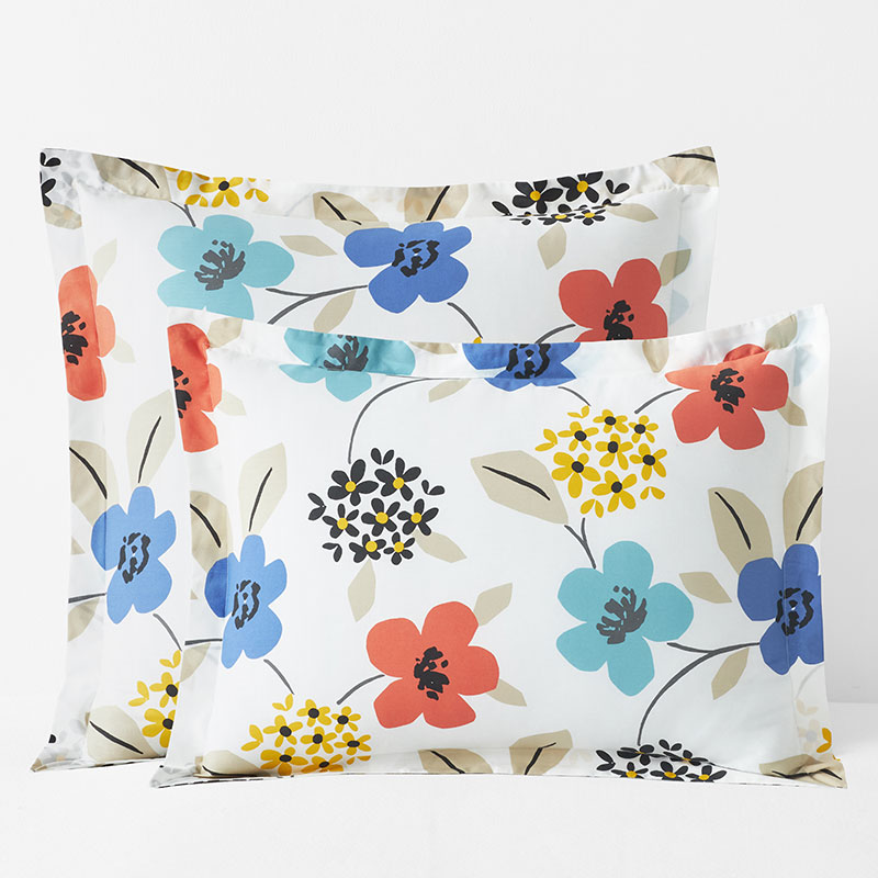 Claudia Colorful Floral Percale Sham | The Company Store