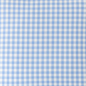 Gingham Classic Cool Yarn-Dyed Percale Duvet Cover - Light Blue, Twin XL