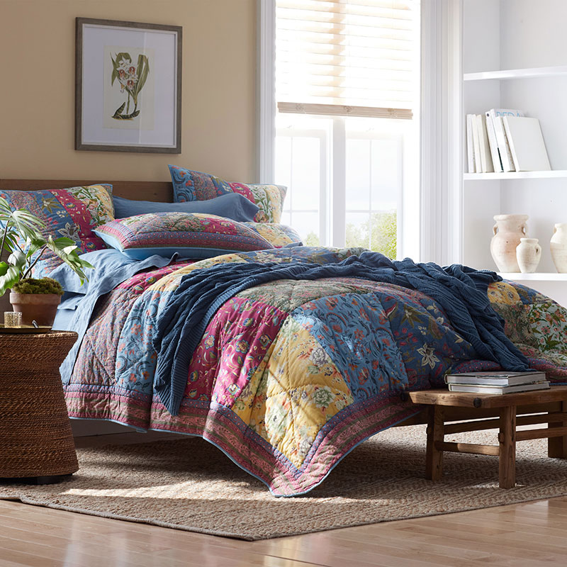 Petite Floral Handcrafted Quilt - Multi - The Company Store